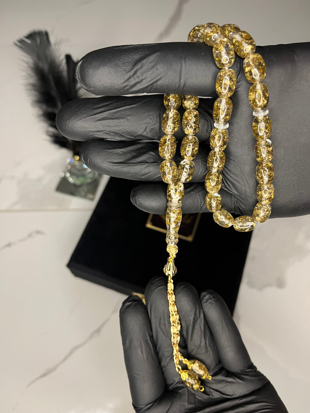 Golden Rosary Tespih (Sarı)
