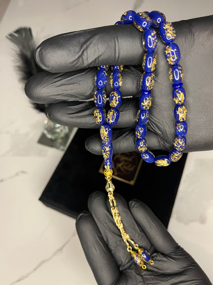 Golden Rosary Tespih (Lacivert)