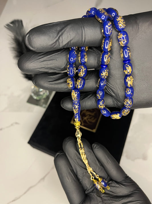Golden Rosary Tespih (Lacivert)